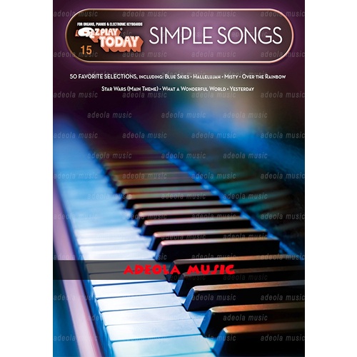 Buku Keyboard / Piano Pemula / (PFC-60) SIMPLE SONGS