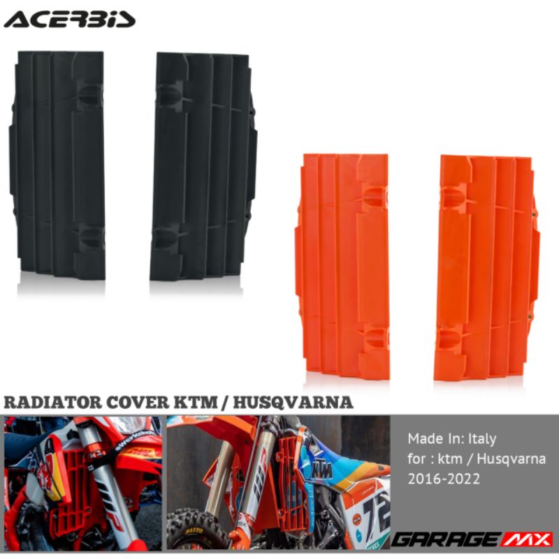 RADIATOR LOUVER KTM HUSQVARNA ACERBIS . COVER RADIATOR KTM HUSQVARNA