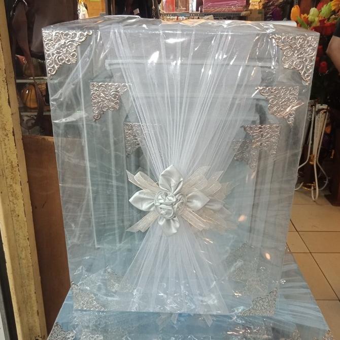 

AKSESORIS PERNIKAHAN KOTAK HANTARAN MIKA KELAMBU/ BOX SESERAHAN MIKA PERLENGKAPAN PESTA CRAFT