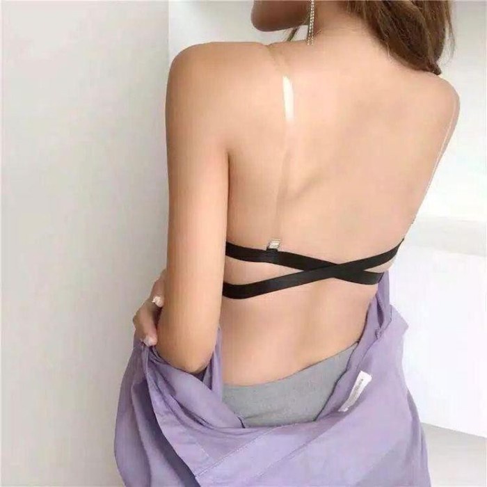 Strapless BRA tanpa kawat BH tanpa tali bisa dilepas 2in1 pushup sexy