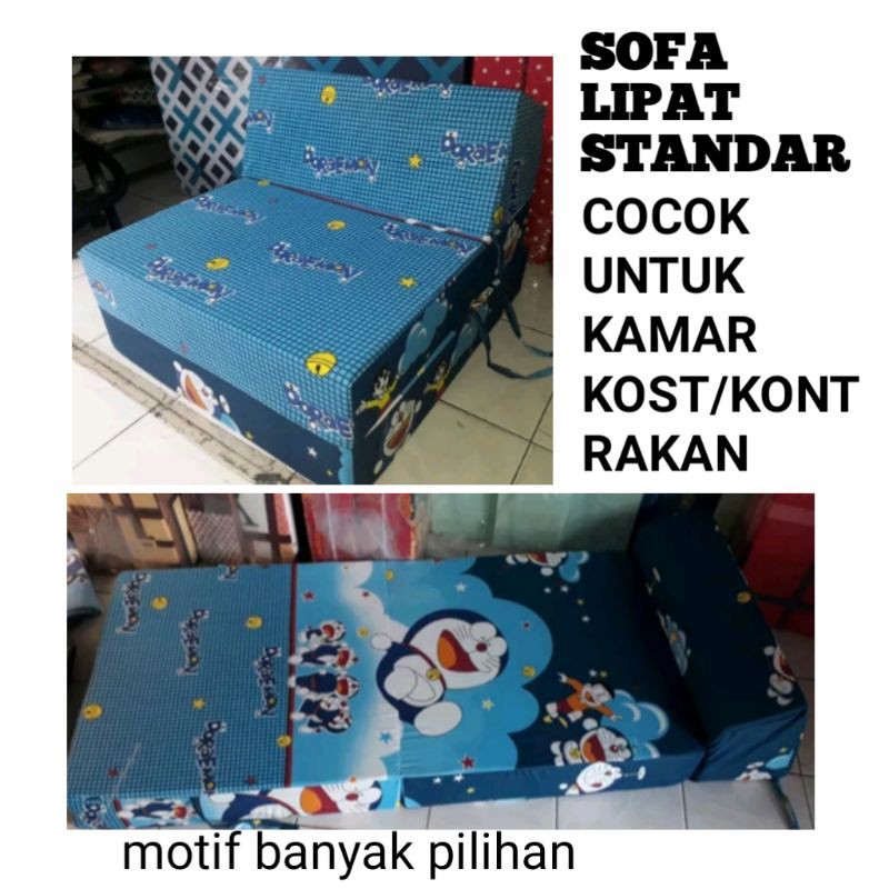 Sofa Lipat Minimalis Ukuran Single Cocok Untuk Kamar Kost/Kontrakan/asrama/depan Tv