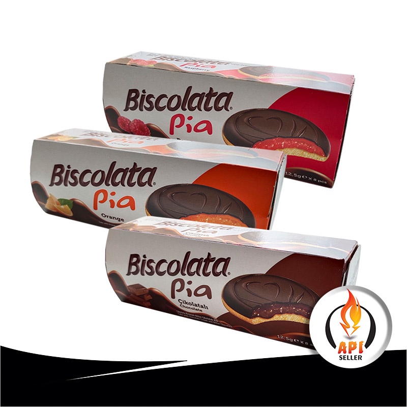 BISCOLATA PIA / ROTI LEMBUT BERLAPIS COKLAT 100g