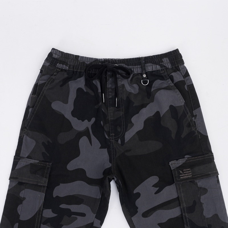 H.Denim Black Camo Jogger