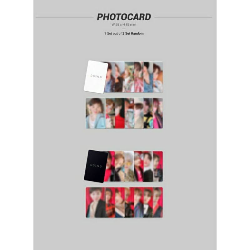 PHOTOCARD SEVENTEEN GOING MAGAZINE