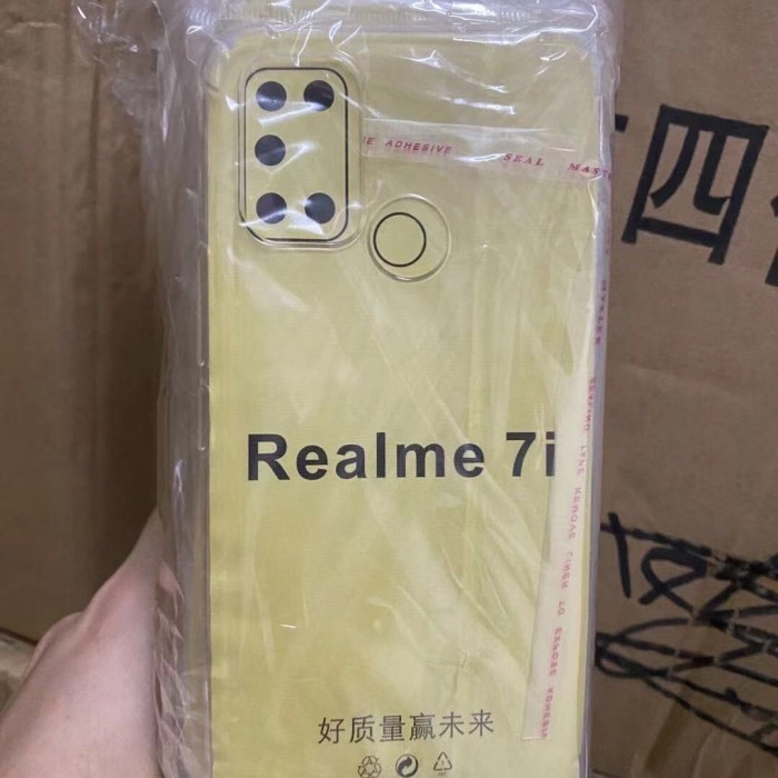 REALME C17/7I SILIKONE SHOCK PROOF CLEAR SOFT JELLY CASE