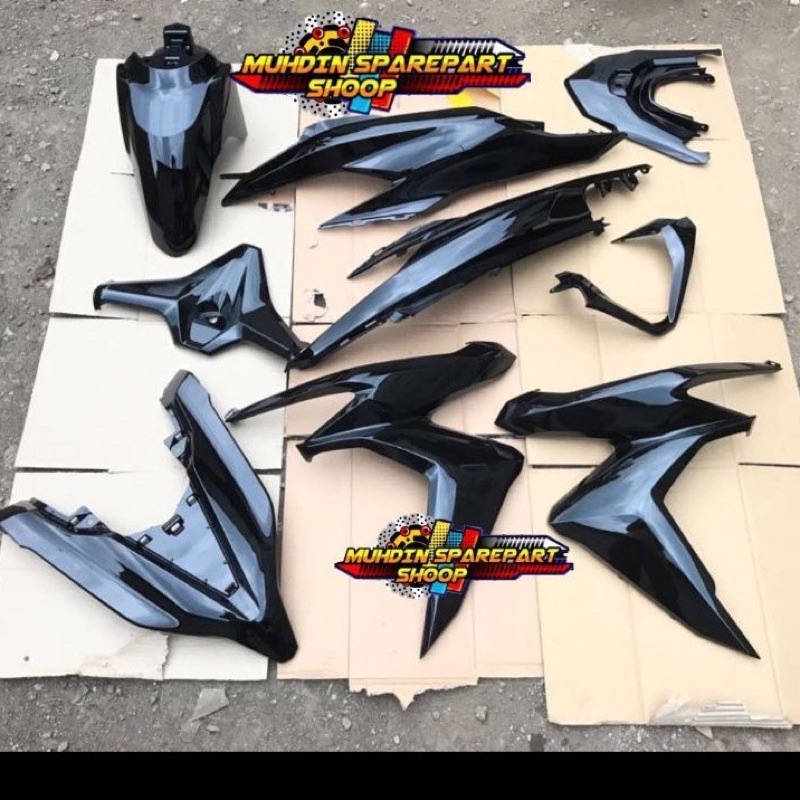 Paketan Full set body Halus vario 125 150 new 2018 2019 2020 hitam glossy / hitam kilap ori