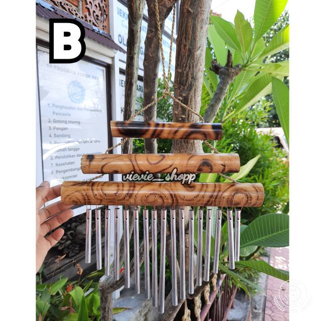 Lonceng Angin/ Wind Chime / Lonceng Bambu Susun