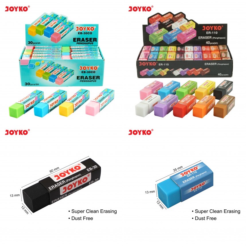 

Stip Karet Joyko Warna Penghapus Warna ER-110 / EB-30CO