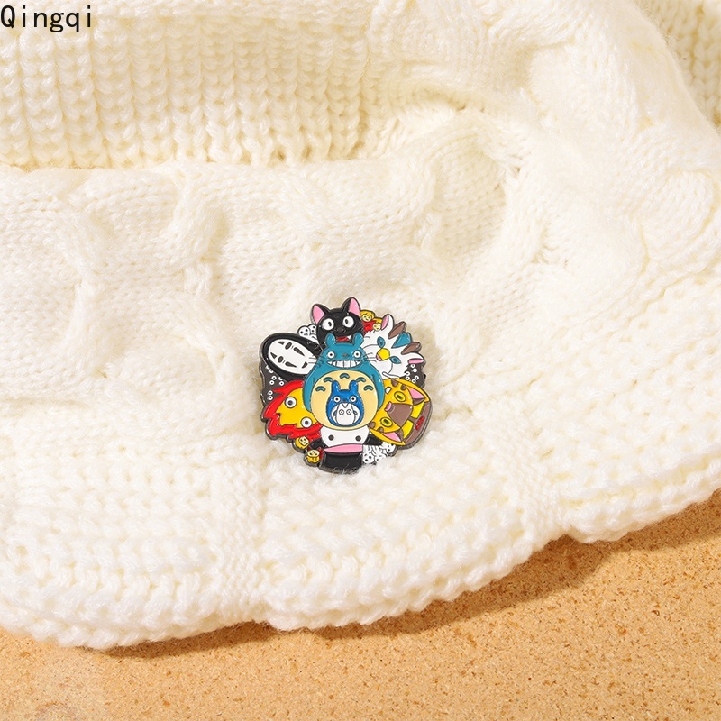 Bros Pin Enamel Karakter Anime Faceless Male My Neighbor Totoro Untuk Koleksi Anak