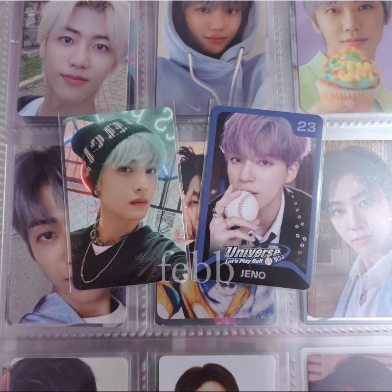 Trading card lets play ball universe yangyang + konsep jeno
