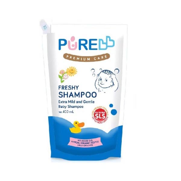 PURE BABY SHAMPOO REFILL 450ML PUREBABY PUMP REFILL SABUN CAIR MANDI_Cerianti