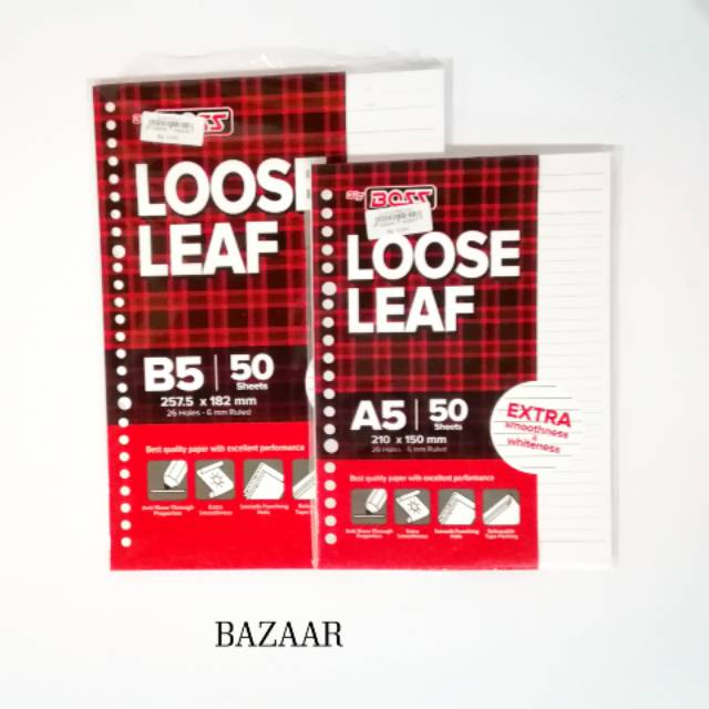 

Loose Leaf / Isi Binder Merk Big Boss