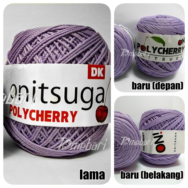 BENANG RAJUT POLYESTER POLYCHERRY UNGU PERMEN TBP- 8826