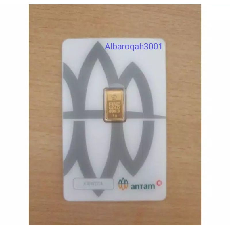 LOGAM MULIA ANTAM 1 GRAM KEMASAN PRESS EMAS BATANGAN LM ANTAM 1 GR BUKAN UBS