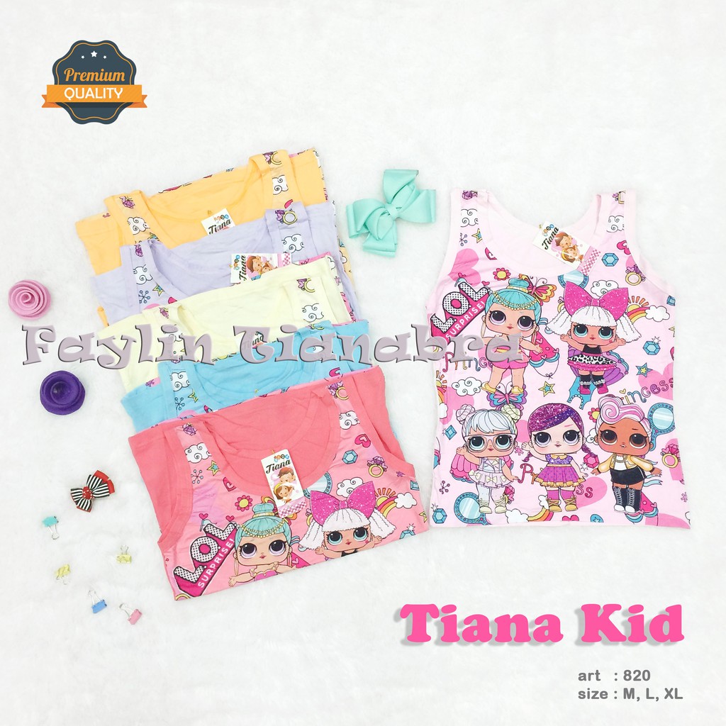 TIANA KIDS | Tanktop Anak / Atasan Anak / Singlet Anak / art TNK 820