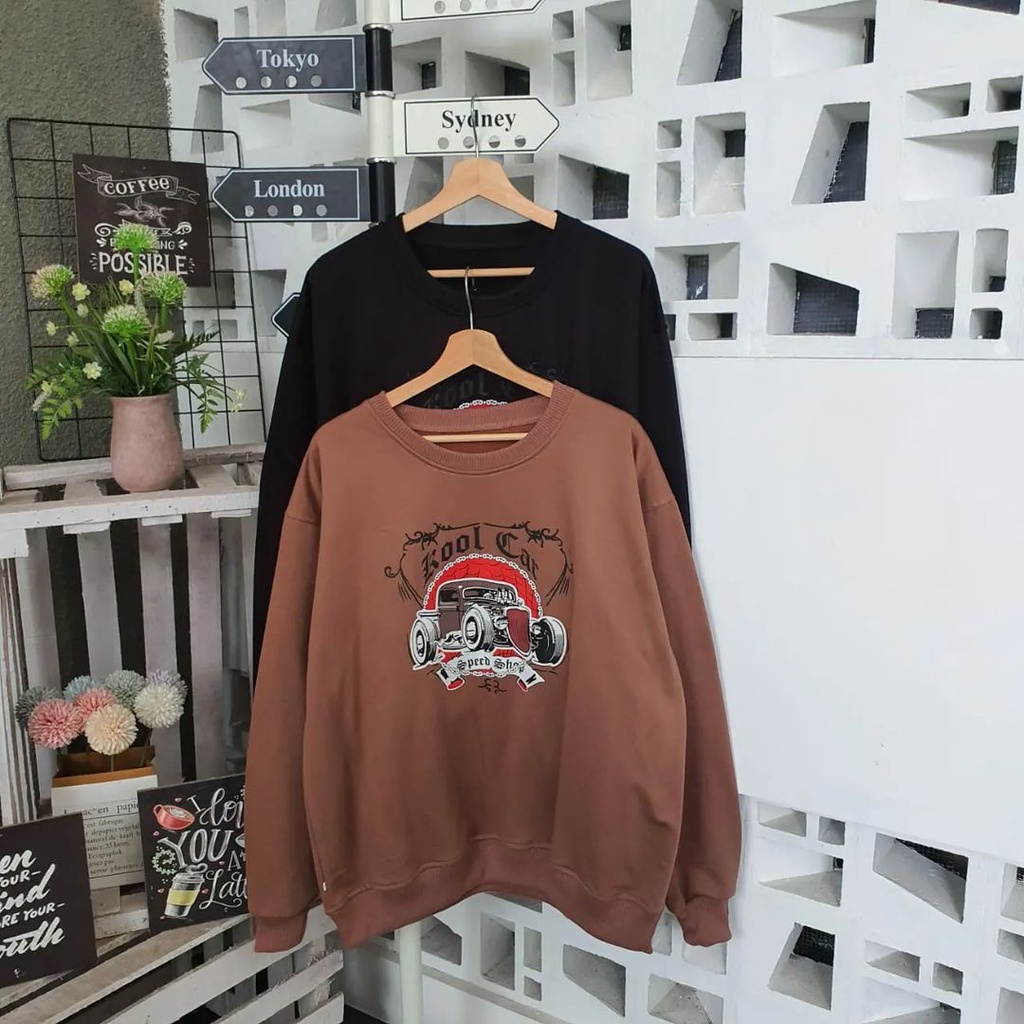 Sweater Rool Car XXL Sweater Pria Wanita Gaya Street Style