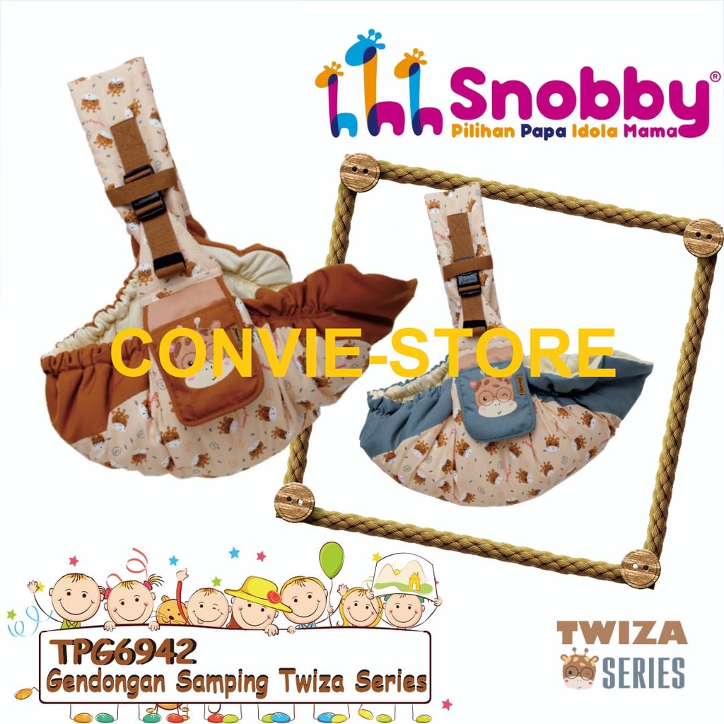 Snobby Gendongan Bayi Samping Cocok u/ Newborn + Saku Bordir Twiza Series - TPG 6942