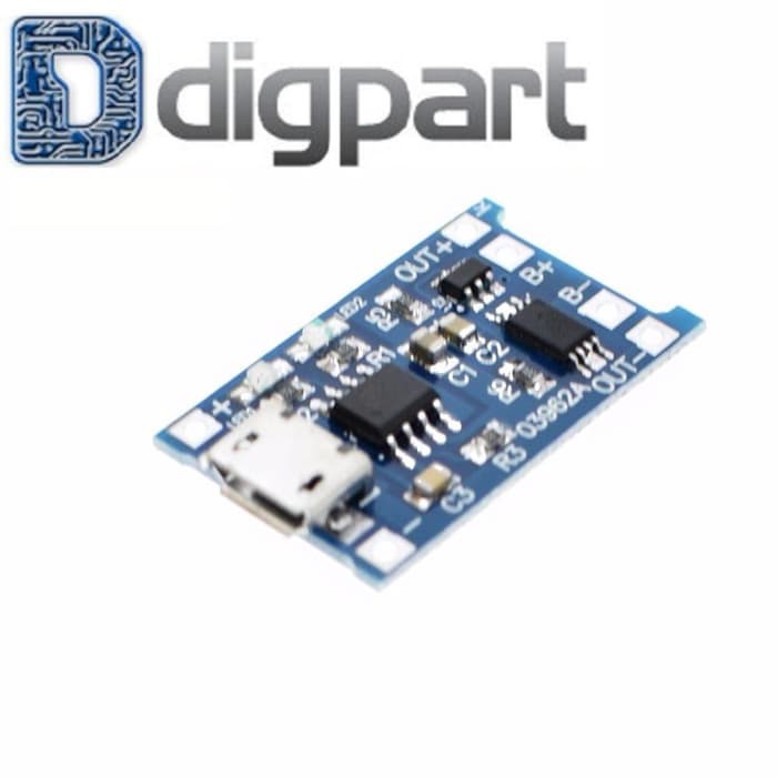 Charger 5V Micro USB 1A 18650 Lithium Battery Charging With Protection