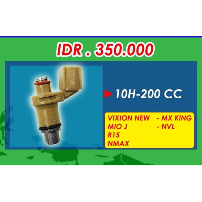 Injector BRT 10 Hole 200CC Yamaha Vixion New MX King Mio J R15 NMAX