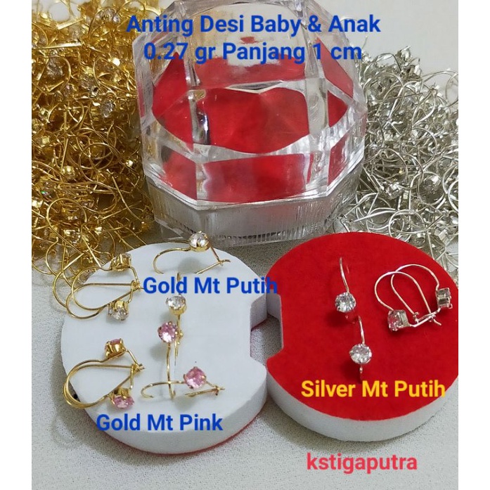Anting Desi Bayi Dan Anak Perak 925