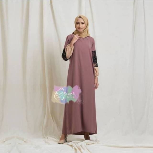 Pearly brown dress by simply2simply simply.official simplystore