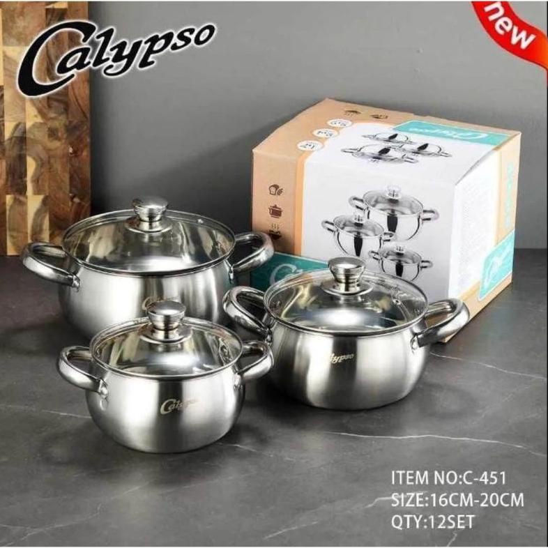Panci Labu Calypso & Vienna Stainless Tebal