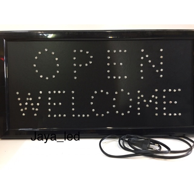 Led sign open welcome