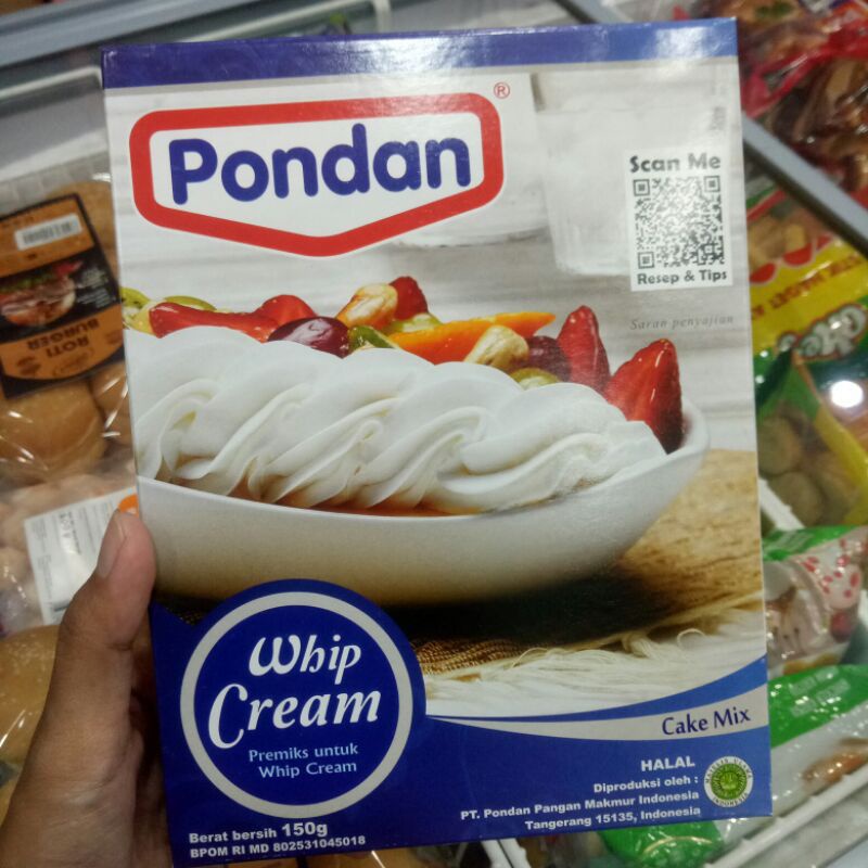 Pondan Whipped Cream