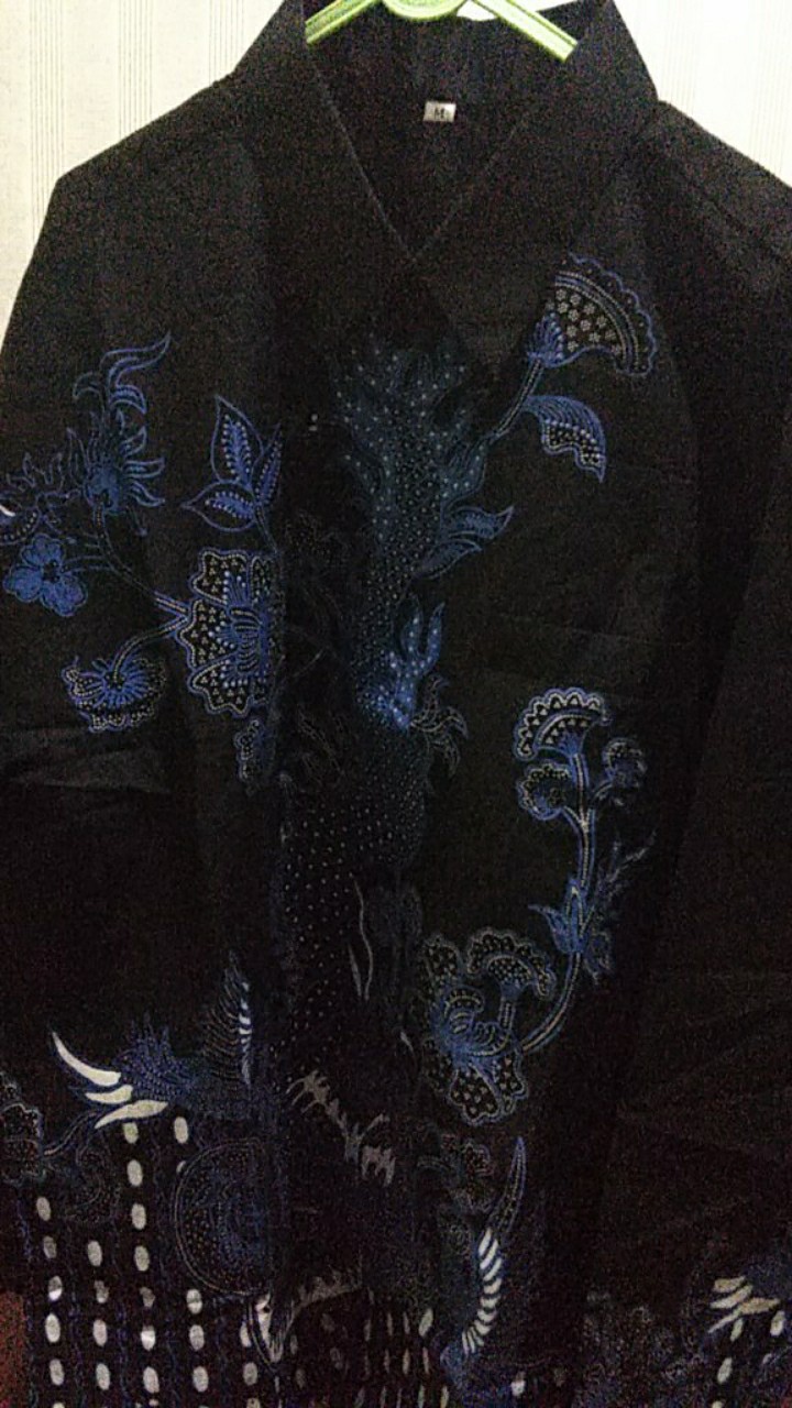 Nogo Blue Kemeja Batik Pria Lengan Panjang Kemeja Pria Dewasa Eksklusif Katun Lapis Furing By Gba