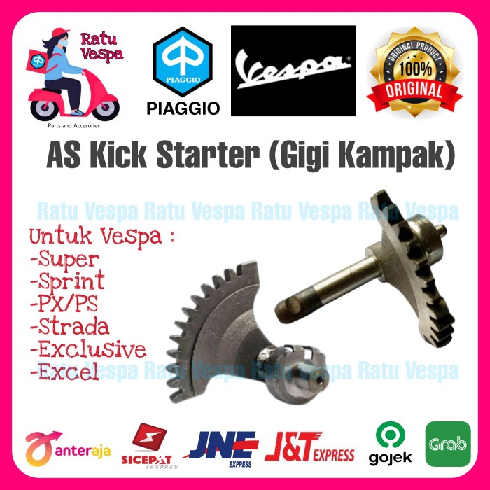 AS Gigi Selah/ Gigi Kampak Vespa Super,Sprint,Bajaj,PX,Strada,Excel - NEW