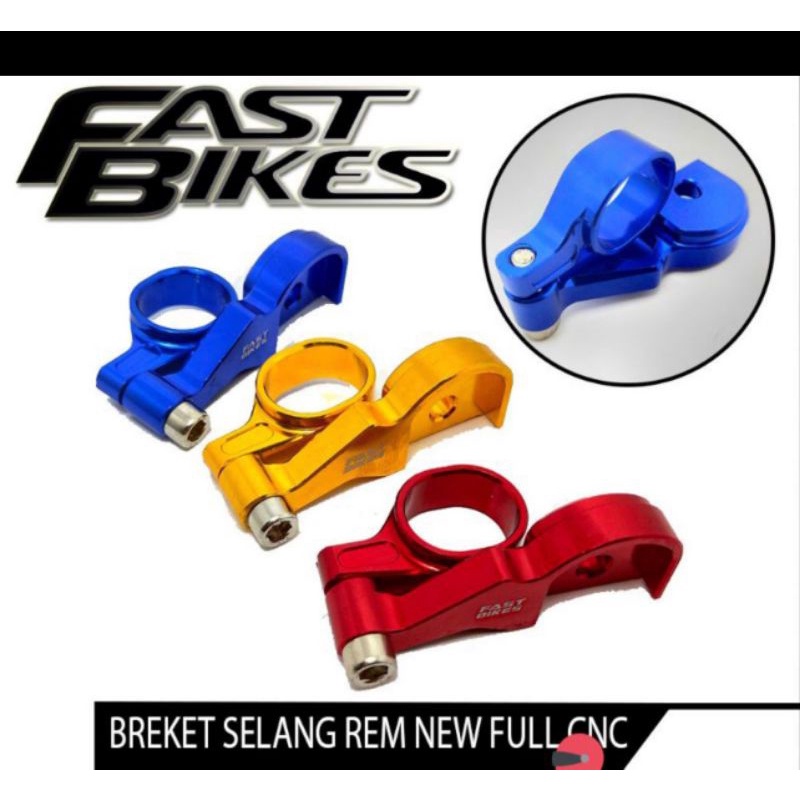 Breket Kleman Selang Rem Depan Full Cnc FASTBIKES Vario lama Vario 125/150 Scoopy Beat Beat Fi