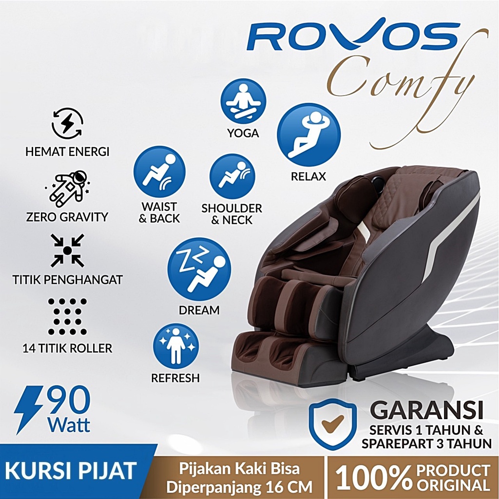 ROVOS Comfy Massage Chair / Kursi pijat Rovos Comfy