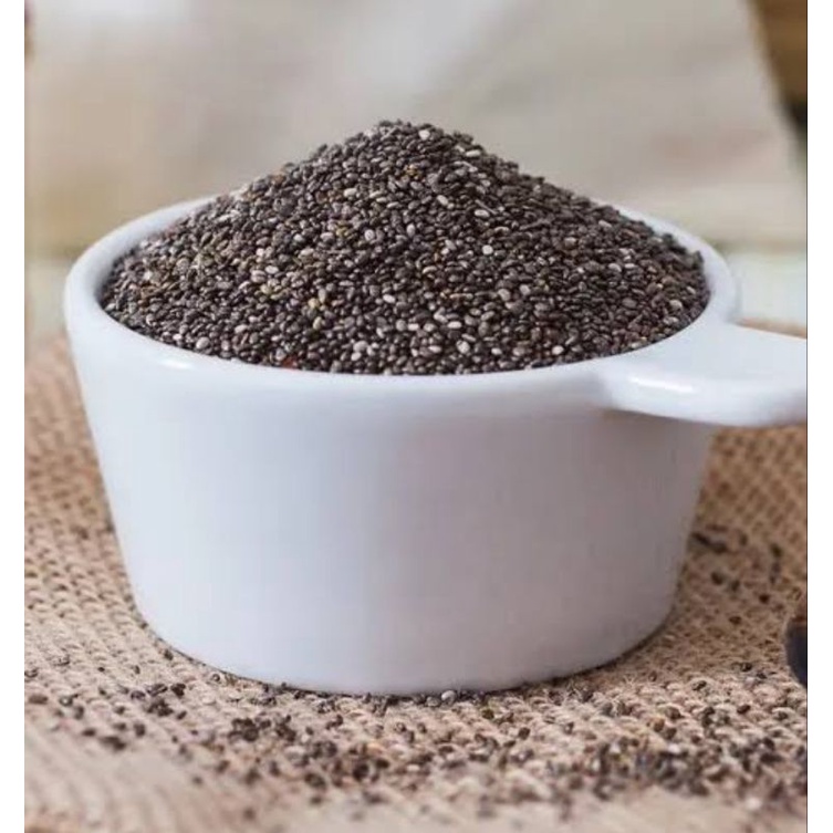 Organic Black Chia Seeds 200 gram Mexico - Chia Seed Chiaseed Chiaseeds