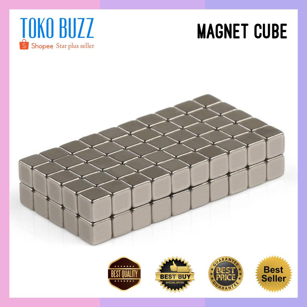 Magnetic Cube Kotak / Mainan Magnet Kubus Belajar Edikasi Kreatif Anak Anak Motorik dan Hobi