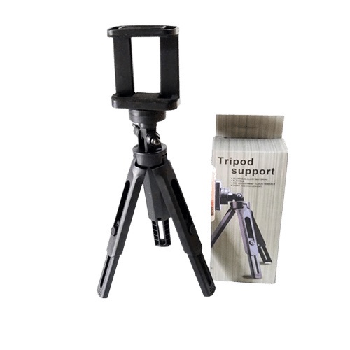 ANG Tripod Support Mini Phone Extendable + Holder U Penyangga HP Smartphone Kamera