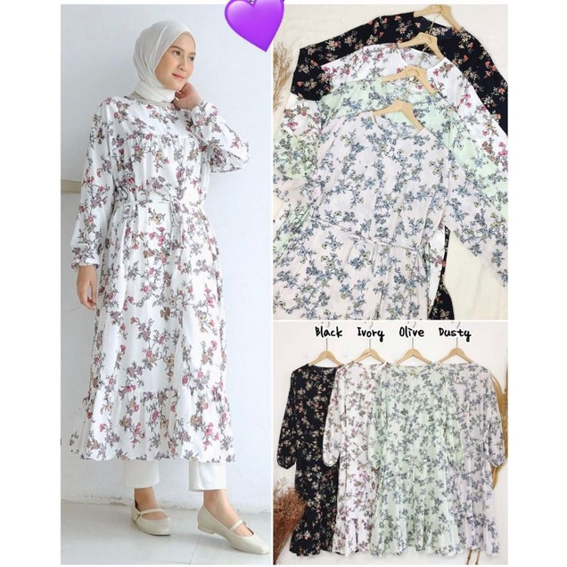 (SALE Habisin Stok) JIHYE Floral MIDI DRESS