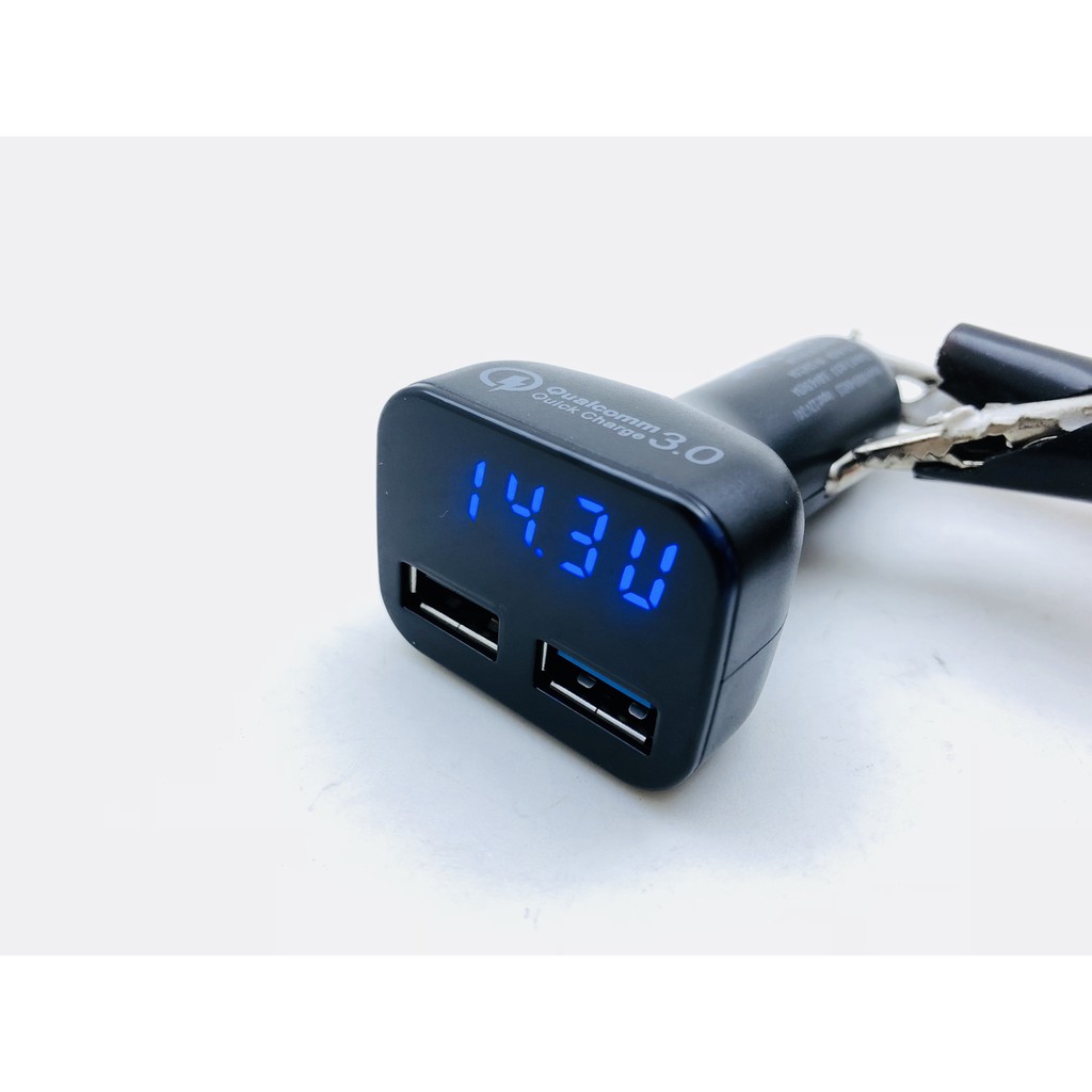 CHARGER USB VOLTMETER LIGHTER MOBIL R60 I Charger Handphone Mobil Colokkan Lighter SKU-0612