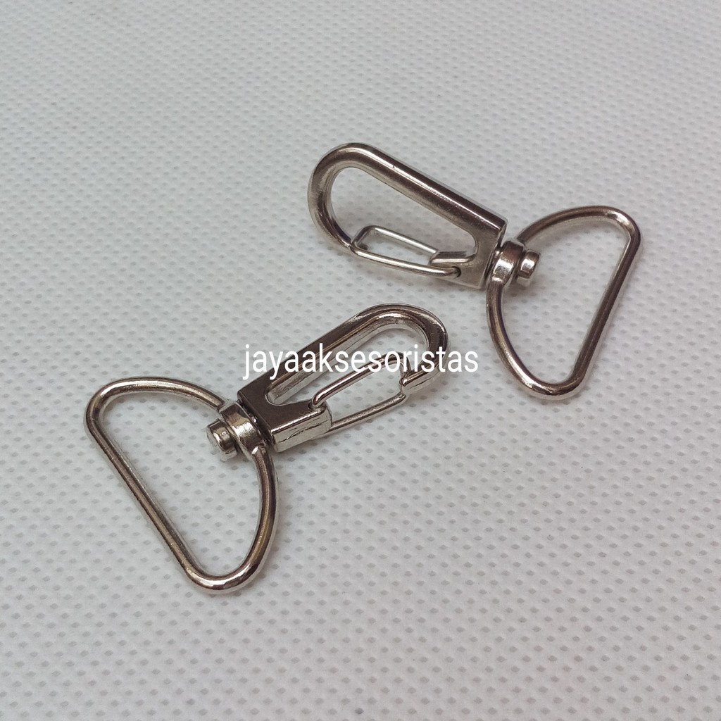 kew-kew kait tas 2.5 cm nikel/12 pcs