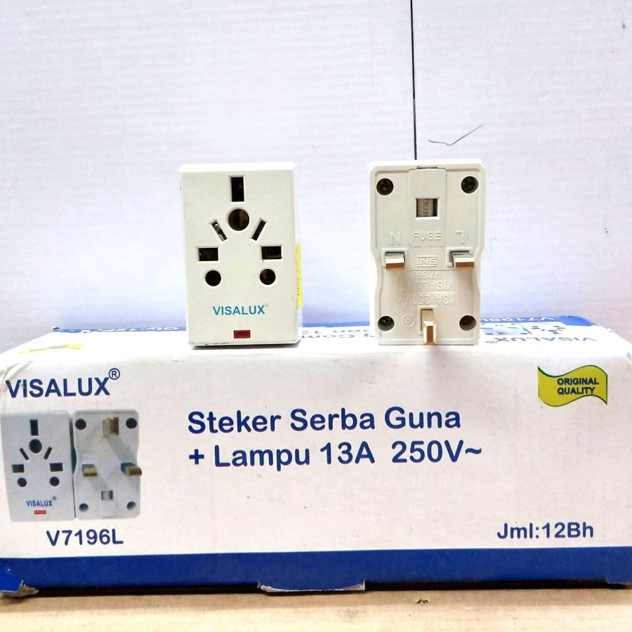 OVER STEKER / STEKER / COLOKAN T KAKI 3 VISALUX V-7196 SNI SERBAGUNA