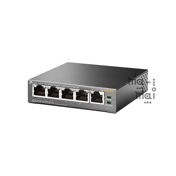 TP-Link Switch TL-SF1005P 5-Port 10/100Mbps Desktop Switch