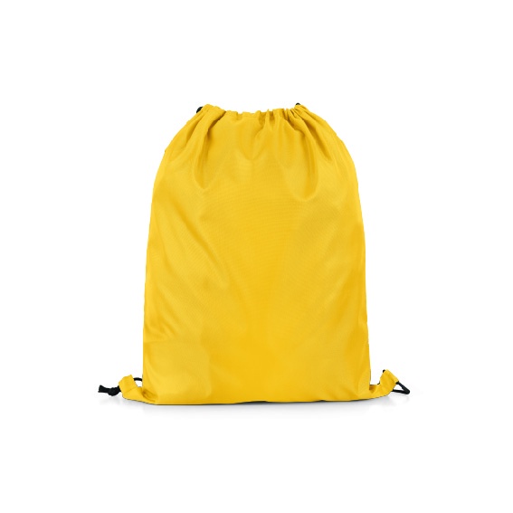 Tas Serut Taslan Polos - Ransel Drawstring Bag Waterproof Gymsack Bag-Kuning