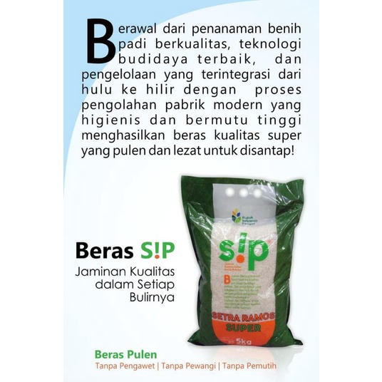 

Beras Sip 5 kg