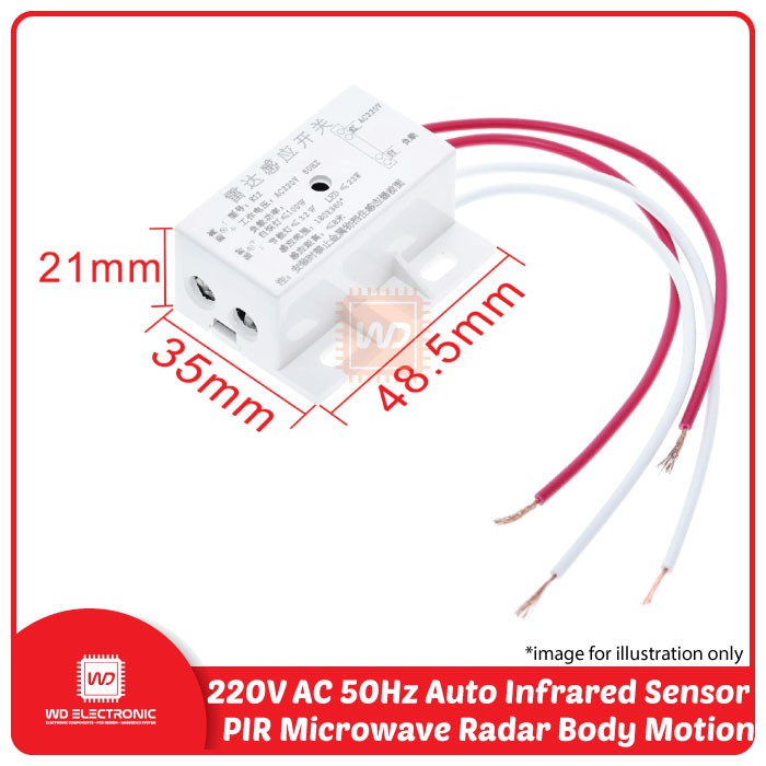 PIR 220V AC 50Hz Auto Infrared Sensor Switch PIR Microwave Radar Body Motion Sensor