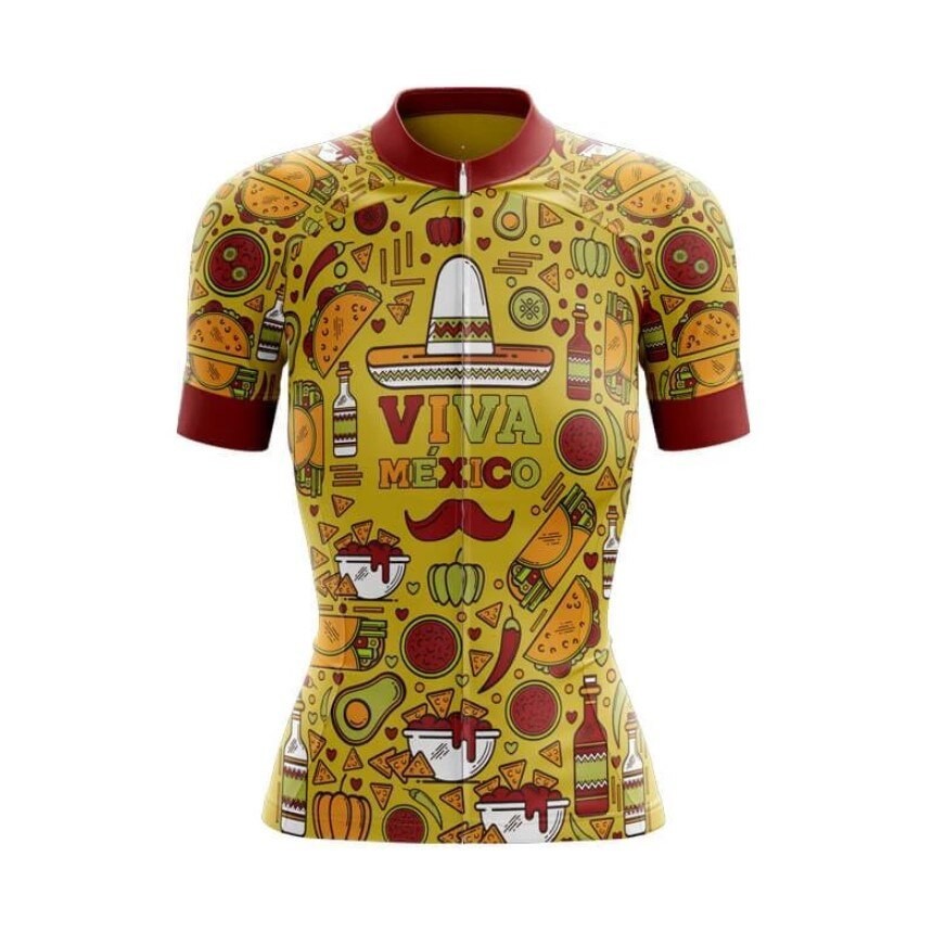 VIVA MEXICO jalapeno NACHOS Sombrero Baju Sepeda Wanita Road bike RB