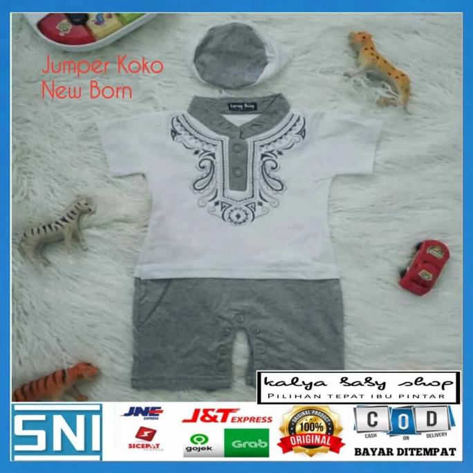 Baju Koko Bayi Laki-laki 0 sampai 6 bulan
