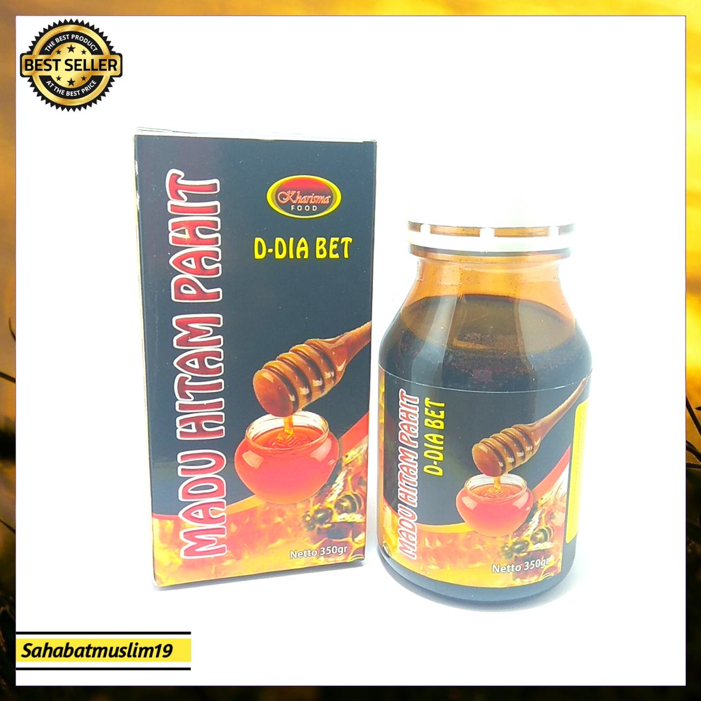 

Madu Hitam Pahit Diabet Kharisma Food Isi 350 Gram D-Dia Bet