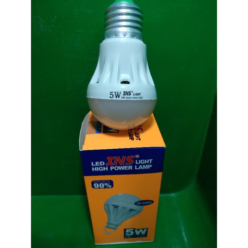 LAMPU LED DC / AKI / ACCU / BATTERAY FITTING E~27