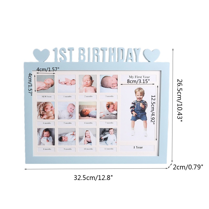 Mary Bingkai Foto Bayi 0-12 Bulan Bahan Plastik DIY