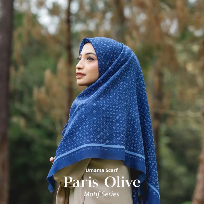 Umama Segiempat Paris Olive Motif