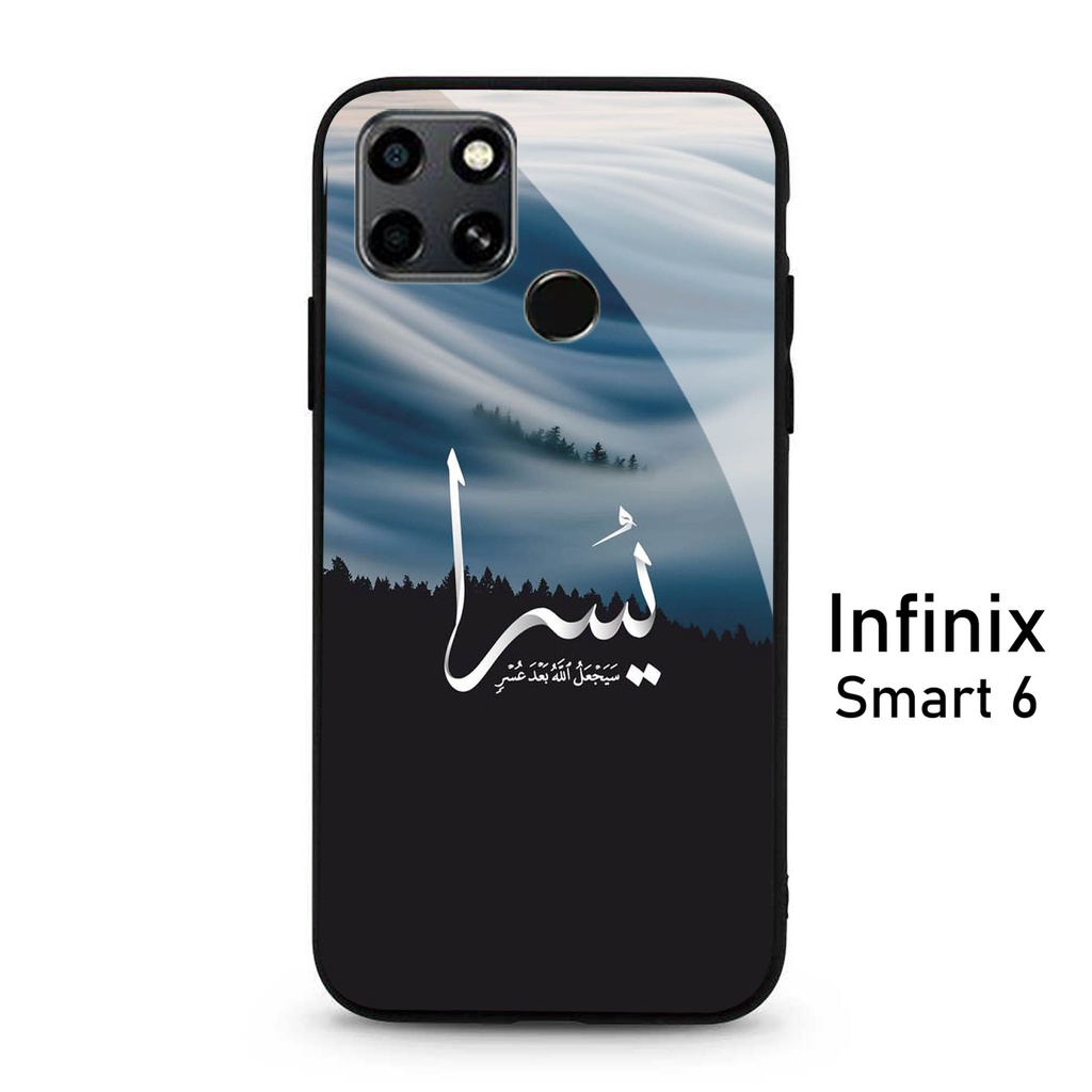 Case Infinix  Smart 6 - Softcase Glass Kaca Infinix Smart 6 - A80 - Case Hp Infinix Smart 6 - Casing